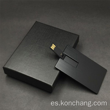 Memoria USB de tarjeta de metal con impresión completa